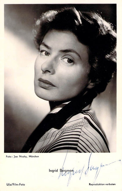 Bergman, Ingrid - Signed Photo