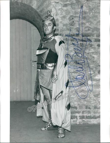 Bergonzi, Carlo - Signed Photo as Radames