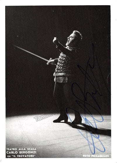 Bergonzi, Carlo - Signed Photo in Il Trovatore