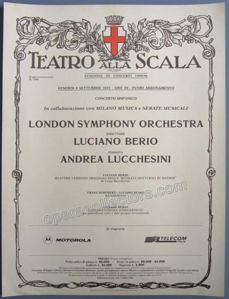 Berio, Luciano - Lucchesini, Andrea - Concert Mini-poster