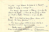 Bernac, Pierre - Autograph Letter Signed 1933