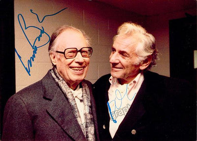 Bernstein, Leonard - Bohm, Karl - Double Signed Photo