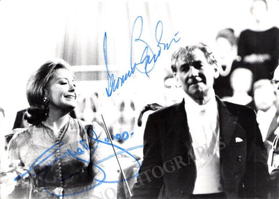 Bernstein, Leonard - Jones, Gwyneth - Double Signed Photo