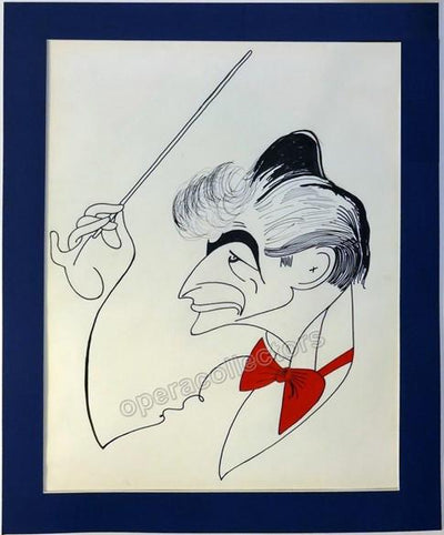 Bernstein, Leonard - Large Original Caricature by Al Hirschfeld