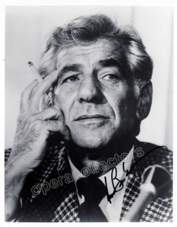 Bernstein, Leonard - Large signed photo