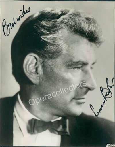 Bernstein, Leonard - Large signed photo