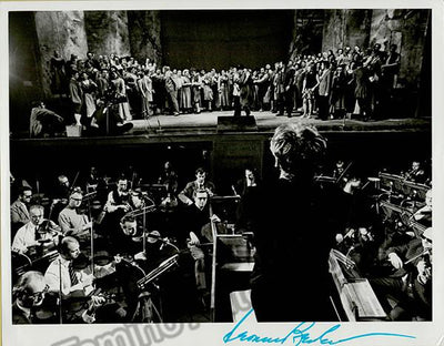 Bernstein, Leonard - Large Signed Photo Conducting!