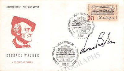 Bernstein, Leonard - Signed First Day Cover 1968