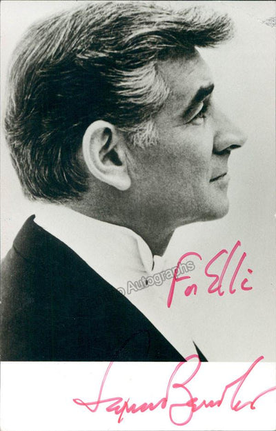 Bernstein, Leonard - Signed Photo