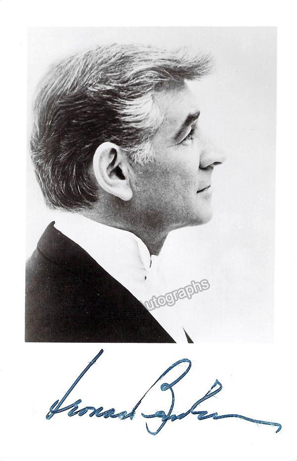 Bernstein, Leonard - Signed Photo