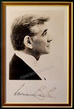 Bernstein, Leonard - Signed Photo and Inaugural Program NY Philharmonic Hall 1962