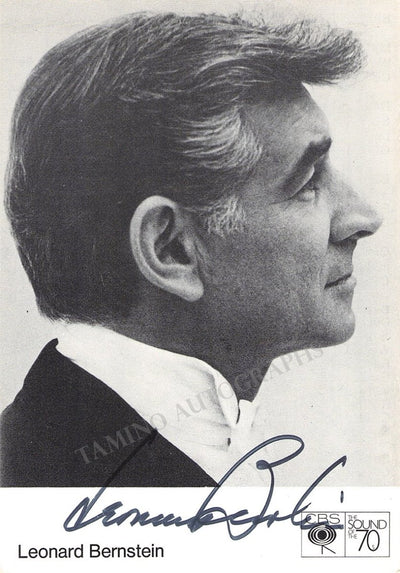 Bernstein, Leonard - Signed Promo Photo