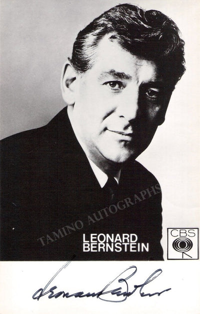 Bernstein, Leonard - Signed Promo Photo