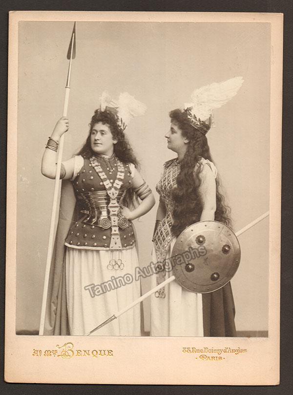 Berthet, Lucie and Fayolle, - Vintage Cabinet Photo in Die Walkure