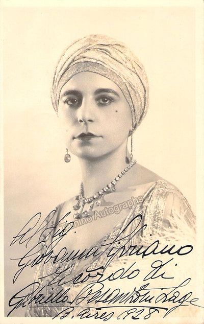 Besanzoni, Gabriella - Various Autographs