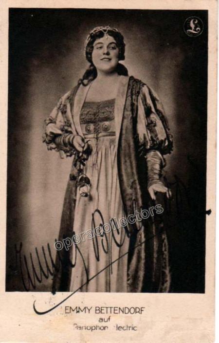 Bettendorf, Emmy - Signed postcard as Eva