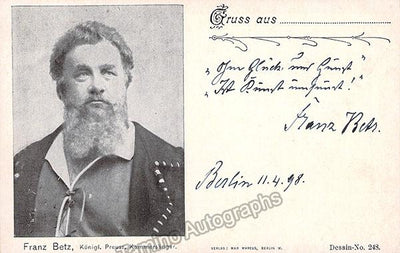 Betz, Franz - Signed Photo