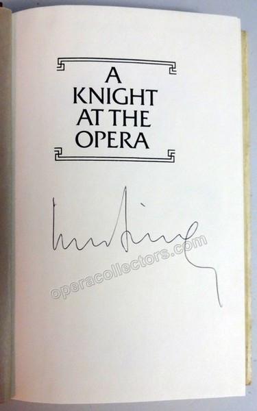 Bing, Rudolf - Signed Book "A Knight at the Opera" - Tamino