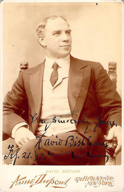 Bispham, David - Signed Cabinet Photograph 1897