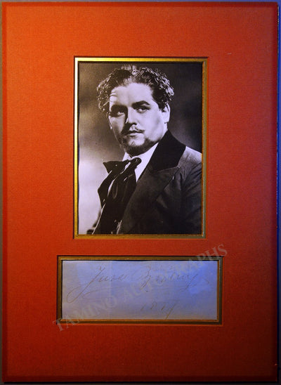 Bjorling, Jussi - Signature Cut 1937 + Unsigned Photo