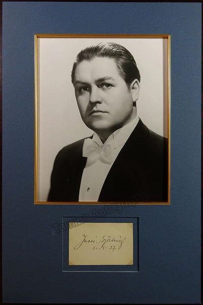 Bjorling, Jussi - Signed Card & Photo 1937