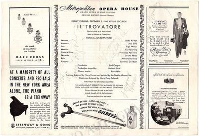 Bjorling, Jussi - Signed Opera Programs 1948-1951