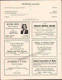 Bjorling, Jussi - Signed Program Chicago 1948