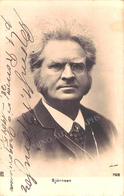 Bjornson, Bjornstjerne  - Signed Photograph 1904