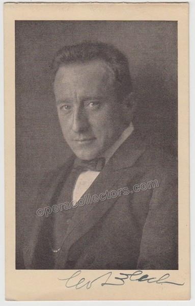 Blech, Leo -  2 Signed Photographs