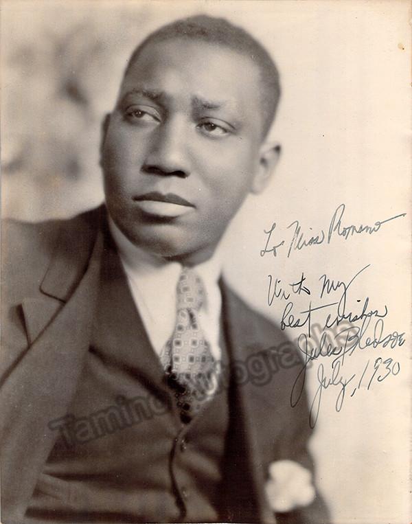 Bledsoe, Jules - Signed Photo 1930 - Tamino