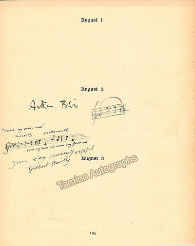 Bliss, Arthur - Autograph Music Quote Signed