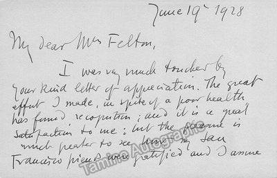 Bloch, Ernest - Autograph Letter Signed 1928