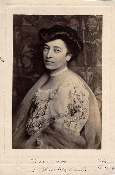 Bloomfield Zeisler, Fannie - Signed Photo 1909