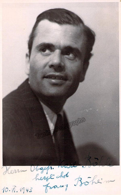 Boheim, Franz - Signed Photo
