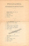 Bohemian String Quartet - 3 Concert Programs 1896-1899