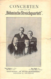 Bohemian String Quartet - 3 Concert Programs 1896-1899