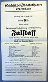 Bohm, Karl - 2 Playbills Dresden Opera House WWII