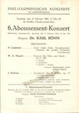 Bohm, Karl - 2 Programs Vienna Philharmonic 1942-1943