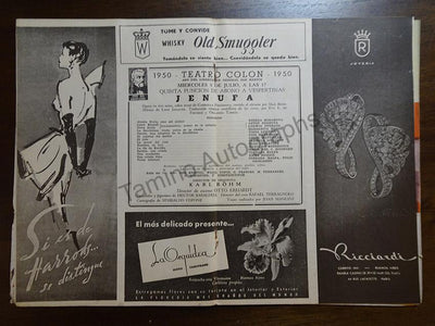 Bohm, Karl - Lot of 15 Teatro Colon Programs 1950-1965
