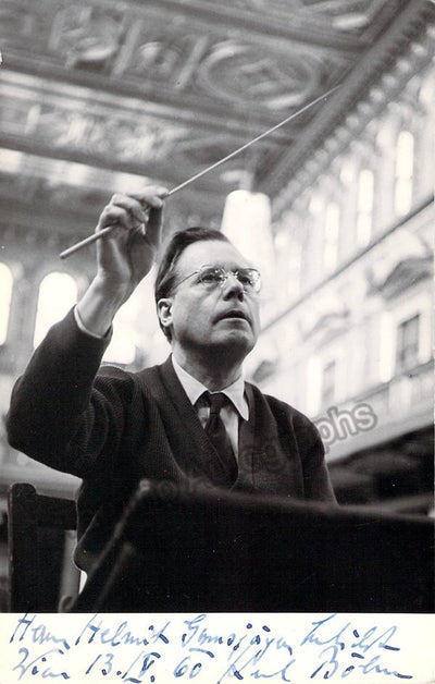 Bohm, Karl - Signed Photo Conducting