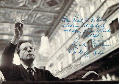 Bohm, Karl - Signed Photo Conducting 1967