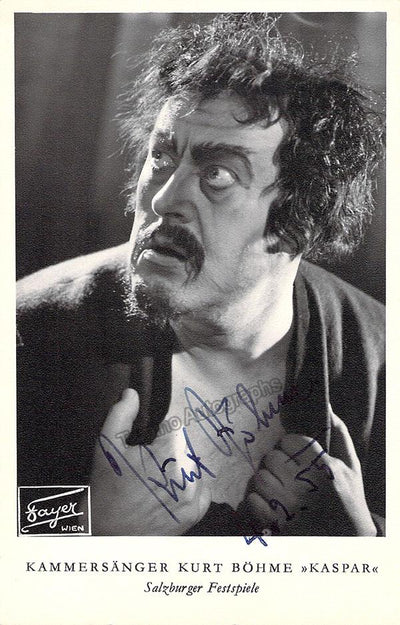 BOHME, Kurt (Various Autographs)
