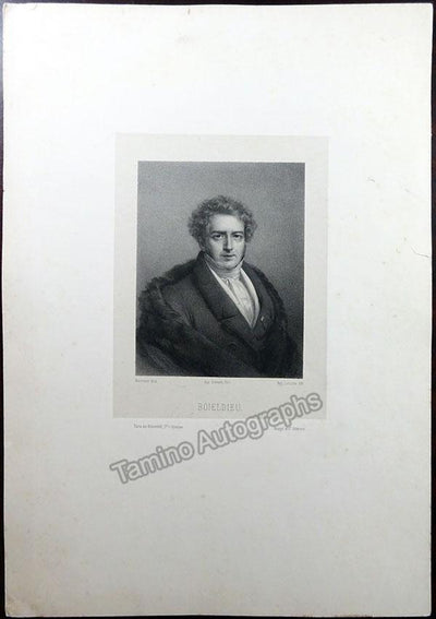 Boieldieu, Francois-Adrien - Large Lithograph