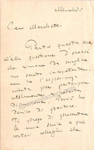 Boito, Arrigo - Autograph Letter Signed