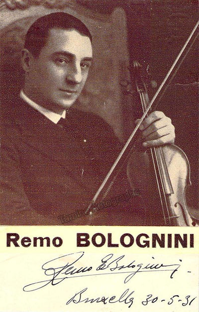 Bolognini, Remo - Signed Photograph