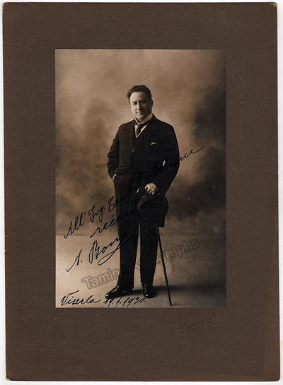 Bonci, Alessandro - Large Signed Photo 1930