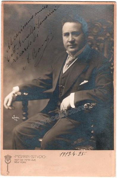 Bonci, Alessandro - Signed Cabinet Photo 1913