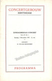 Boomkamp, Carel van Leeuwen - Mengelberg, Willem - Concert Program Amsterdam 1931