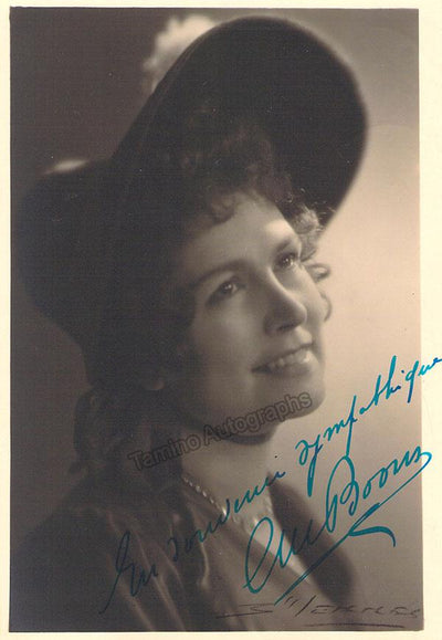 Boons, Claudine - Signed Photograph in Tosca 1941