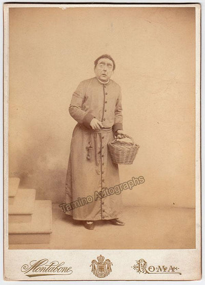 Borelli, Ettore - Signed Cabinet Photo from Tosca World Premiere 1900